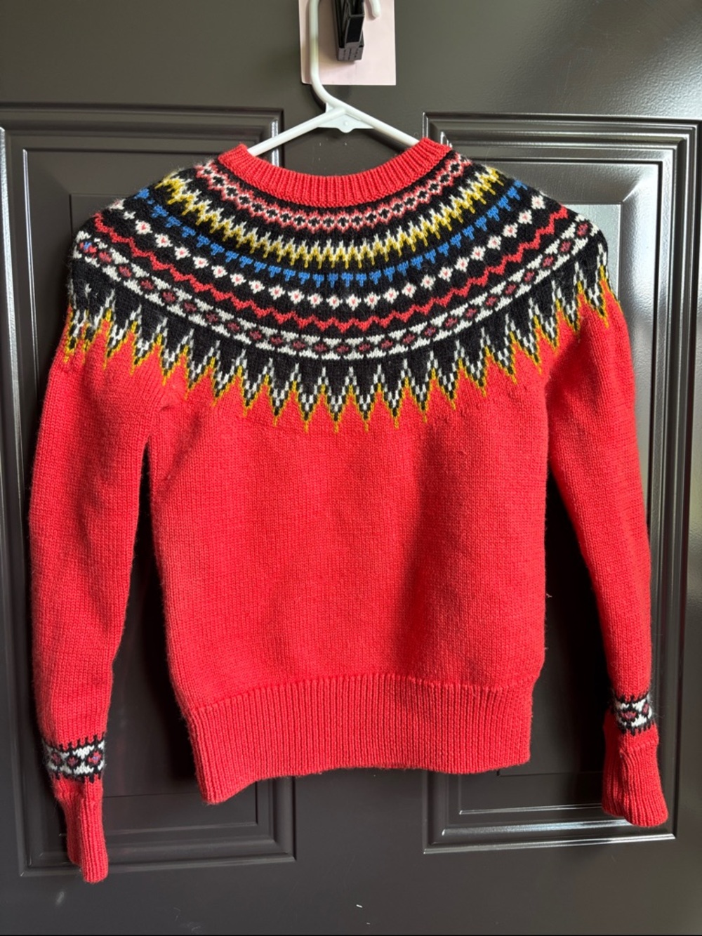 J Crew  Fair Isle crew neck wool blend Sweater